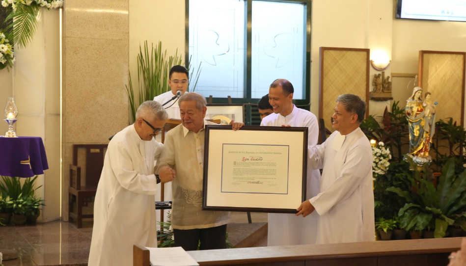 On 2018 February 16, Tito Ben was granted the Institute Letters of Affiliation of the Brothers of the Christian Schools