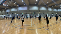 Year 3s in action at the Indoor Sports Hall